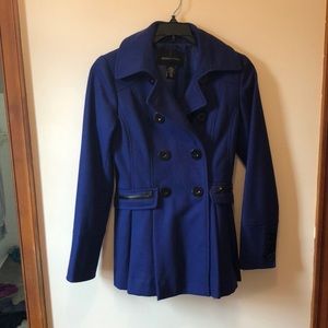 Blue wool pea coat